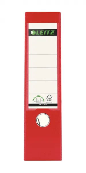 Leitz 180° pákový zakladač plastový A4 8 cm červený