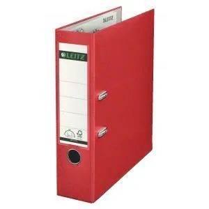 Leitz 180° pákový zakladač plastový A4 8 cm červený