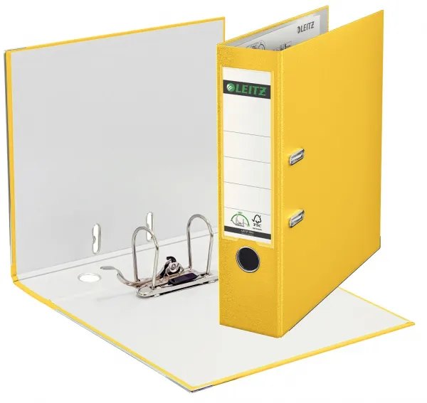 Leitz 180° pákový zakladač plastový A4 8 cm žltý