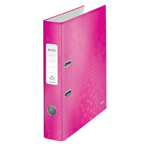 LEITZ 180 Wow Pákový zakladač 5,2 cm A4 ružový