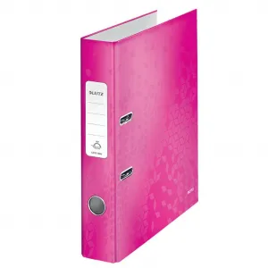 LEITZ 180 Wow Pákový zakladač 5,2 cm A4 ružový