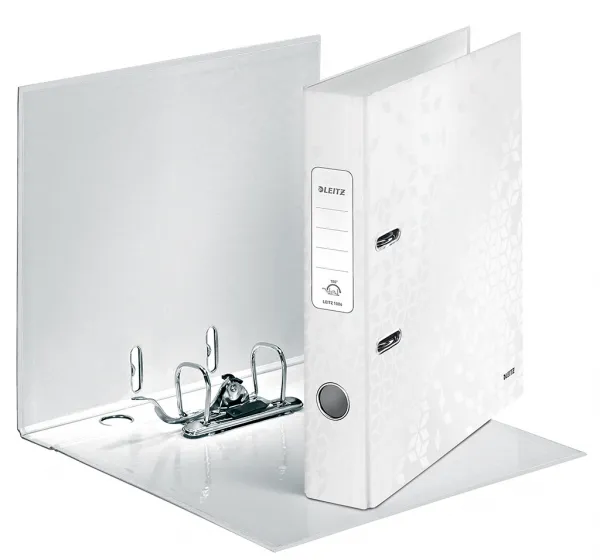Leitz pákový pořadač 180° WOW A4 50 mm perleťove bielý
