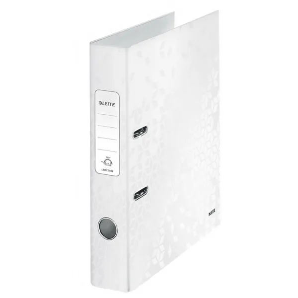 Leitz pákový pořadač 180° WOW A4 50 mm perleťove bielý