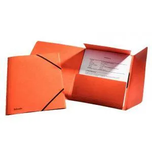 ESSELTE Prešpánový obal s gumičkou Esselte oranžový (ES026594)