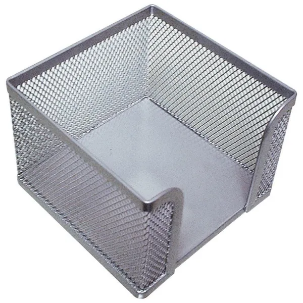 Q-CONNECT Drôtený stojan na blok `kocka` 95x80x95mm strieborný