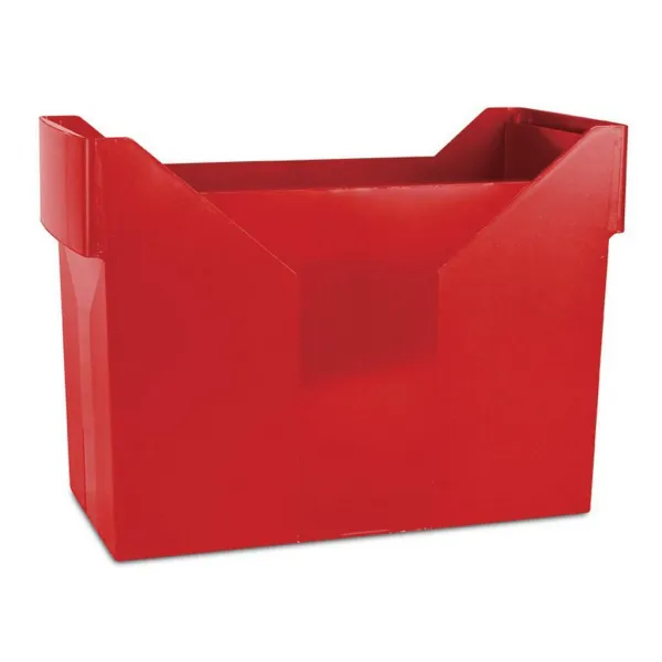 Box na závesné zakladacie dosky, plastový, DONAU, červený