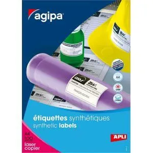 Etikety polyesterové 210x297mm Agipa 100 hárkov