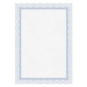 Certifikačný papier APLI A4 modrý 115g 25 hárkov