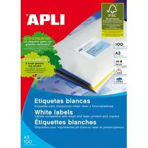 Etikety univerzálne 297x420mm Agipa A3 100 hárkov