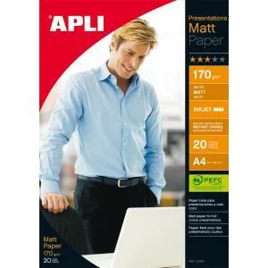 Fotopapier APLI A4 matný 170g 20 hárkov