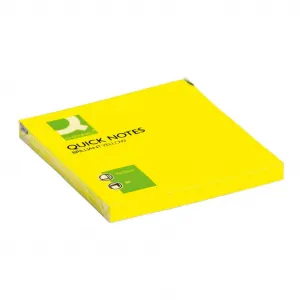 Q-CONNECT Bloček Q-CONNECT neónové 76x76mm žlté (QC010514)