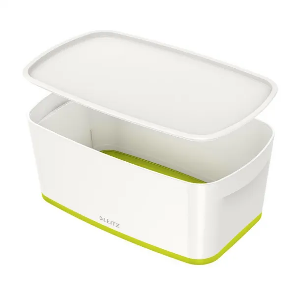 Leitz Úložný box s vekom MyBox, veľkosť S biela/zelená