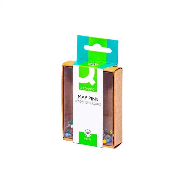 Q-CONNECT Guľaté špendlíky rôzne farby 60ks