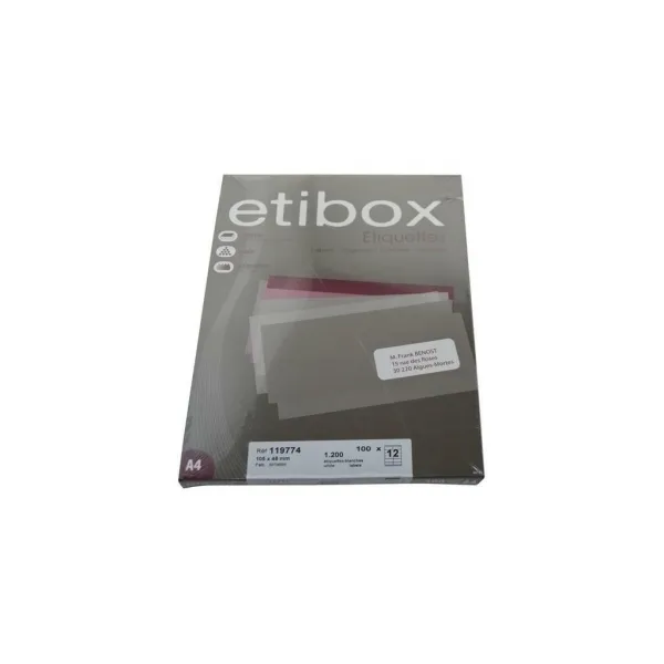 Agipa Etikety univerzálne 105x48mm Etibox A4 100 hárkov