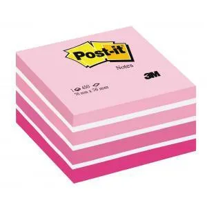 POST-IT Bloček kocka Post-it 76x76 ružová (MM202811)