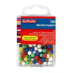 Napichovacie špendlíky Herlitz mix farieb 100ks