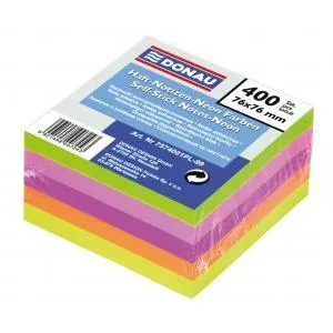 Bloček Donau neonové farby 76x76mm