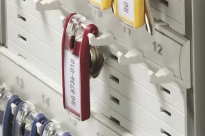 Prívesok na kľúče Menovky DURABLE key CLIP červené 6ks DU195703
