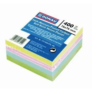 Bloček Donau pastelové farby 76x76mm