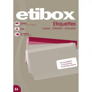 Agipa Etikety univerzálne 38x21,2mm Etibox A4 100 hárkov
