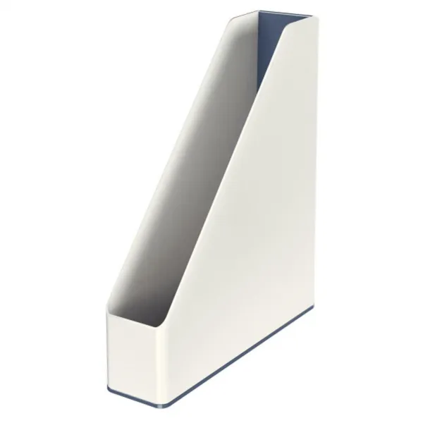 LEITZ ZAKLADAČ, PLASTOVÝ, 73 MM, DVOJFAREBNÝ, "WOW", BIELY