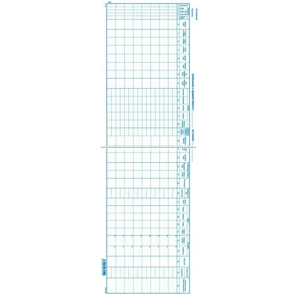 Igaz Výplatná listina 57x21cm