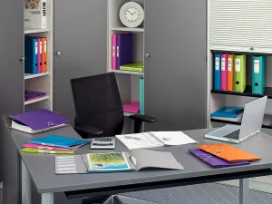 Plastový obal s gumičkou Leitz WOW purpurový