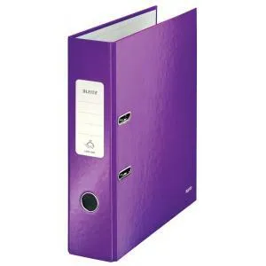Leitz WOW 180° pákový zakladač A4 8 cm fialový