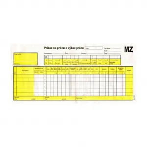 Igaz Príkaz na prácu a výkaz práce 2/3 A4 150 listov