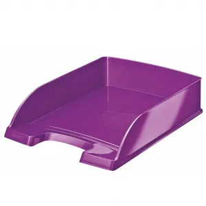 LEITZ WOW Zásuvka A4, plastová, purpurová