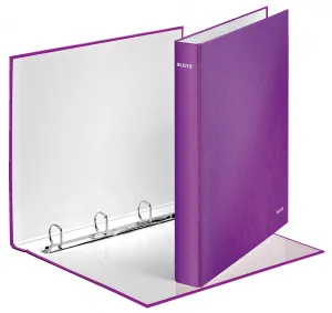 Leitz Wow krúžkový zakladač 2 D tvar 4 cm A4 Maxi kartón lesklý ľadovo modrý