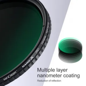 K&F Concept Kruhový polarizátor Nano-X plus variabilný filter ND2-ND32 (49 mm) 18843