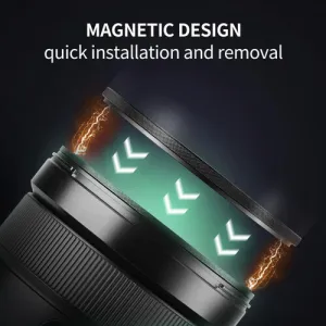 K&F Concept Nano-X magnetický čierny hmlový filter 1/8 s prstencom adaptéra a krytom... 21879