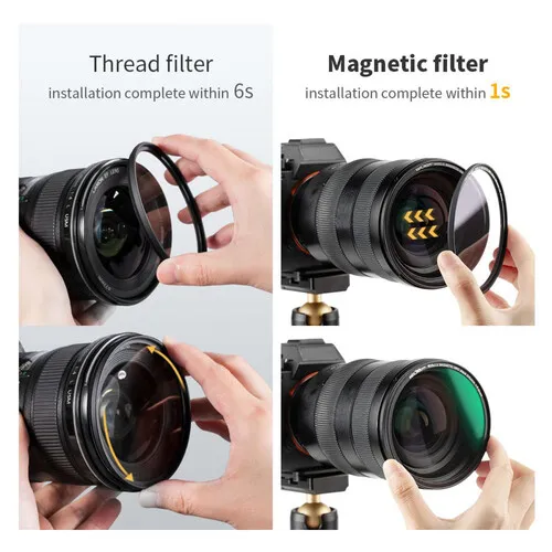 K&F Concept Nano-X magnetický čierny hmlový filter 1/8 s prstencom adaptéra a krytom... 21879