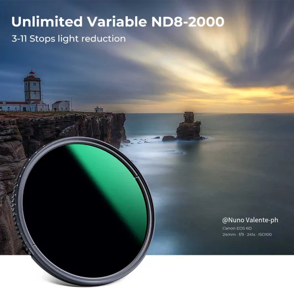 K&F Concept Variabilný ND filter ND8-ND2000 Nano-X s multi-odolnou vrstvou (72 mm) 19117