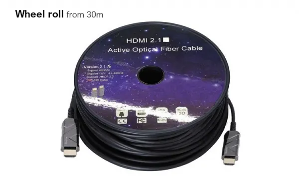 PremiumCord Ultra High Speed HDMI 2.1 optický kábel 8K @ 60Hz, pozlátený 25m 18654