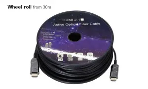 PremiumCord Ultra High Speed HDMI 2.1 optický kábel 8K @ 60Hz, pozlátený 25m 18654