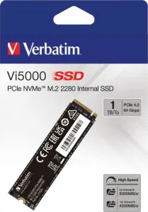 VERBATIM SSD Vi5000 Internal PCIe NVMe M.2 SSD 1TB , W xx00/ R xx00 MB/s