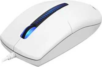 A4tech N-530S, podsvícená kancelářská myš, 1200 DPI, USB, bílá