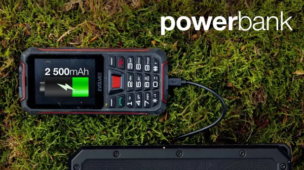 EVOLVEO StrongPhone W4, červená