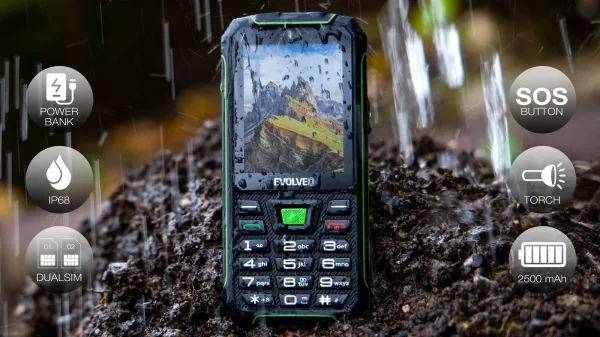 EVOLVEO StrongPhone W4, zelená