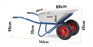 JAKS Domáci záhradný fúrik 130L, 210KG, WB-6518
