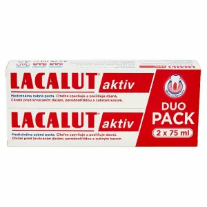 Lacalut Aktiv Duo Pack medicinálna zubná pasta 2 x 75 ml