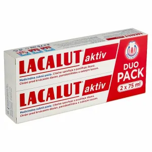 Lacalut Aktiv Duo Pack medicinálna zubná pasta 2 x 75 ml
