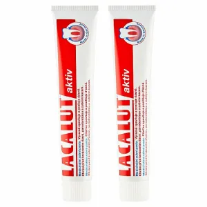 Lacalut Aktiv Duo Pack medicinálna zubná pasta 2 x 75 ml