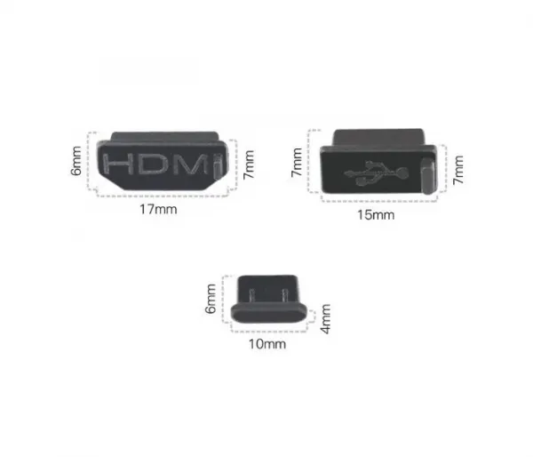Stablecam Silikónové kryty konektorov Type-C, HDMI, a USB port 1DJ5012