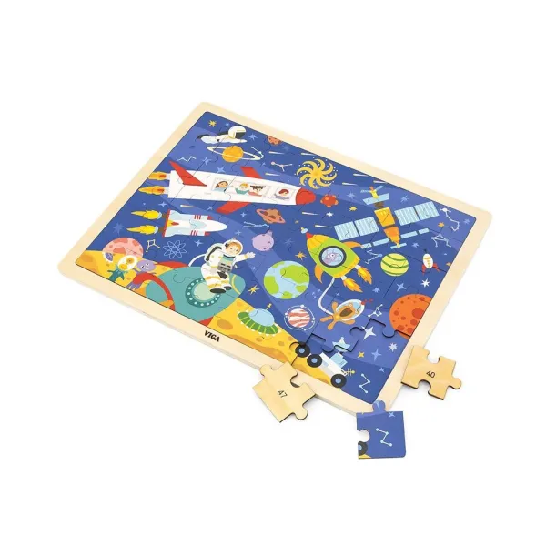 Drevené puzzle Viga objavuj vesmír 48 dielikov