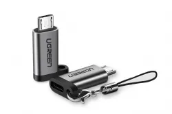 Ugreen US282 adaptér USB-C / micro USB, šedý
