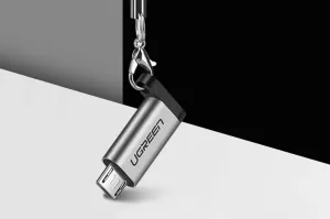 Ugreen US282 adaptér USB-C / micro USB, šedý