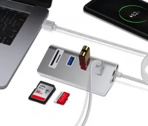 Stablecam Dokovacia stanica / čítačka kariet 5v1 z hliníkovej zliatiny (USB 3.0) 1DJ7145